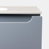 Mobilier Baie Suspendat Sleek 60 cm Bleu Pastel cu Lavoar – imagine 6