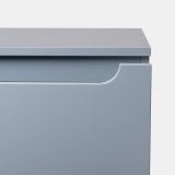 Mobilier Baie Suspendat Sleek 60 cm Bleu Pastel cu Blat – imagine 6