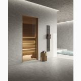 Gresie HNS 05 Nesting Grey Mat 60x120 cm – ambient piscina, zona spa cu sauna, piscina si gresie gri mata, pe pardoseala