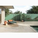 Gresie Exterior Dorset Beige Cross Cut Anti-Slip 60x120x2 cm – ambient terasa, terasa cu piscina, pereti verzi si mobilier exterior, pe pardoseala
