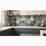 Gresie Portelanata Exclusive Ceramica Black and White Mix 20.5x20.5 cm