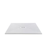Cadita Dus Compozit Quadra Alb 80x120 cm – cadita de dus alba izolata pe fundal alb