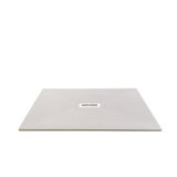 Cadita Dus Compozit Quadra Crem 80x120 cm – cadita dus izolata pe fundal alb