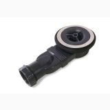 Cadita Dus Compozit Tonda Crem 90x140 cm – detaliu, ventil de scurgere pentru cadita, izolat pe alb