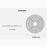 Extensie Suport fix Gresie 2 cm Lord