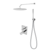 Sistem Dus Incastrat 6 in 1 FDesign Meandro Crom Lucios