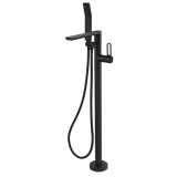 Baterie Cada Freestanding, cu Accesorii FDesign Zaffiro Negru Mat