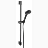 Set Dus Negru cu Bara Culisanta FDesign Inula Negru Mat