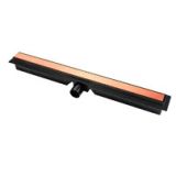 Rigola Dus Liniara Slim FDesign Kleome Negru-Roz Auriu