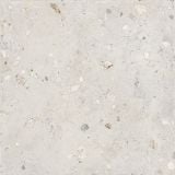 Gresie Portelanata Decor I Cementi White Ciottolo 120x120 cm – placa alba cu aspect beton si agregate colorate