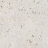 Gresie Portelanata Decor I Cementi White Ciottolo 120x120 cm – placa terrazzo alb cu pietricele colorate