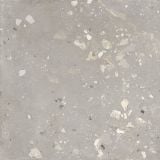 Gresie Portelanata Decor I Cementi Greige Ciottolo 120x120 cm – placa gresie gri cu pietricele terrazzo colorate