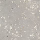 Gresie Portelanata Decor I Cementi Greige Ciottolo 120x120 cm – placa gresie terrazzo gri cu fragmente decorative