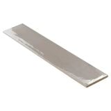 Faianta Frammenti FR 05 Grigio Brick 7.5x40 cm – placa alungita gri pe fundal alb