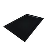 Cadita Dus Compozit cu Rigola Unika Negru 80x120 cm – cadita dus neagra cu rigola pe fundal alb