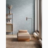 Gresie Portelanata Tetris Aria Mat 5X20 cm – ambient living, living modern cu perete gresie tip caramida albastra