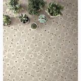 Gresie Decorata Essence Cinnamon 20x20 cm – ambient pardoseală cu plante