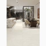 Gresie Efect Beton Blend Dune Sand Mat 60x120 cm – ambient sufragerie elegantă
