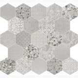 Gresie Hexagonala Patchwork Essence Pizzo Mix 21,5x25 cm – plăci hexagonale mix