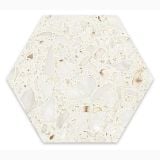 Gresie Hexagonala Terrazzo Essence Cristalli Colonial 21,5x25 cm – placă hexagonală