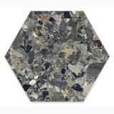 Gresie Hexagonala Terrazzo Essence Cristalli Forest 21,5x25 cm – placă hexagonală