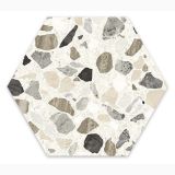 Gresie Hexagonala Terrazzo Essence Urban 21,5x25 cm – placă hexagonală