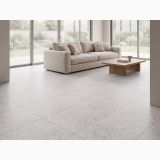 Gresie Terrazzo Blend Pebble Silver Mat 60x60 cm – ambient living contemporan