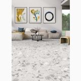 Gresie Terrazzo Blend Stone White Mat 60x120 cm – ambient living cu tablouri