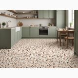 Gresie Terrazzo Essence Colonial Mat 60x60 cm – ambient bucătărie retro-modernă