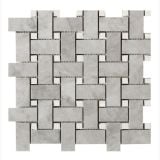 Mozaic pe plasa Basketwave Grigio Versilia 30x30 cm