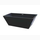 Cada Freestanding Rectangulara Hades Alb/Negru 177.5x80x58 cm