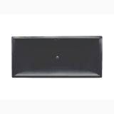 Cada Freestanding Rectangulara Hades Alb/Negru 177.5x80x58 cm – cada neagra rectangulara vazuta de sus pe fundal alb