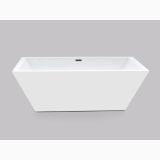 Cada Freestanding Rectangulara Hades White 178x80 cm – cada freestanding alba pe fundal gri neutru