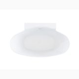 Cada Freestanding Compozit Ovala Hannah 172x103 cm – vedere de sus a cazii albe ovale izolate