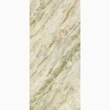 Lastra Gresie Portelanata HPM 01 Paradise Lucios 120x278 cm – textura marmorata bej cu vene verzi si aurii