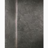 Gresie Stone Edition HSE 5 Breccia Grey 120x120cm – detaliu, detaliu textura gresie gri cu colt vertical