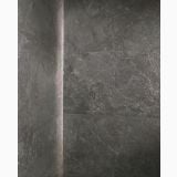 Gresie Stone Edition HSE 5 Breccia Grey 120x260cm – detaliu, textura gresie gri cu vene albe pe colt