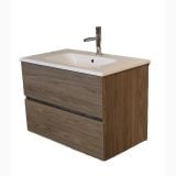 Set Mobilier Baie Suspendat Harmony Natural Grey L.60 cm