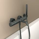 Baterie Cada Dus Ideal Standard Atelier Joy Magnetic Grey – ambient baie, baterie cada montata pe perete, cu para dus