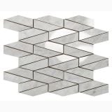 Mozaic pe plasa Mosaico Esagona Allungato Mix Grigio Versilia 26x30 cm