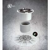 Suport Reglabil Gresie 2cm King K5 Reglaj de la 152 la 209 mm – detaliu, suport reglabil gresie explodat, piese componente separate