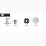 Suport Reglabil Gresie 2cm King K6 Reglaj de la 159 la 272 mm – schita tehnica, componente suport reglabil cu dimensiuni si diametre indicate