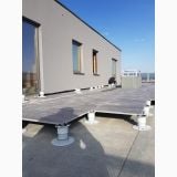 Suport Reglabil Gresie 2cm King K5 Reglaj de la 152 la 209 mm – ambient terasa, terasa cu placi pe suporturi reglabile, montaj in lucru, pe pardoseala