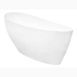 Cada Freestanding Ovala din Compozit 165x70 cm – cada ovala alba pe fundal neutru