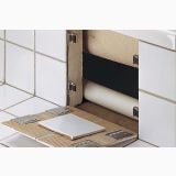 Kit magnetic usa vizitare Schluter Rema – detaliu, usa vizitare cu balamale magnetice si placa detasabila