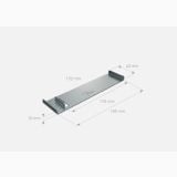 Clema Metalica Inferioara Pentru Treapta Klip Down – schita tehnica, clema metalica cu dimensiuni tehnice cotate