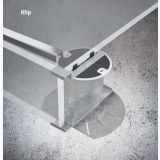 Clema Metalica Superioara Pentru Treapta Klip Up – detaliu, clema metalica montata pe colt suport nivelare