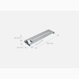 Clema Metalica Pentru Inchidere Perimetru Klip Up No Profile – schita tehnica, desen tehnic clema metalica cu dimensiuni cotate