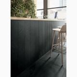Gresie de exterior Stone Plan Lavagna Grigia Antislip Mat 40x120x2 cm – ambient living, bar cu blat lemn si pardoseala gresie gri antracit