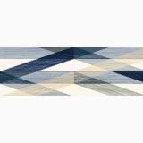 Faianta Decor ABK Layers 60x120 cm – decor abstract geometric cu triunghiuri albastre, bej si gri